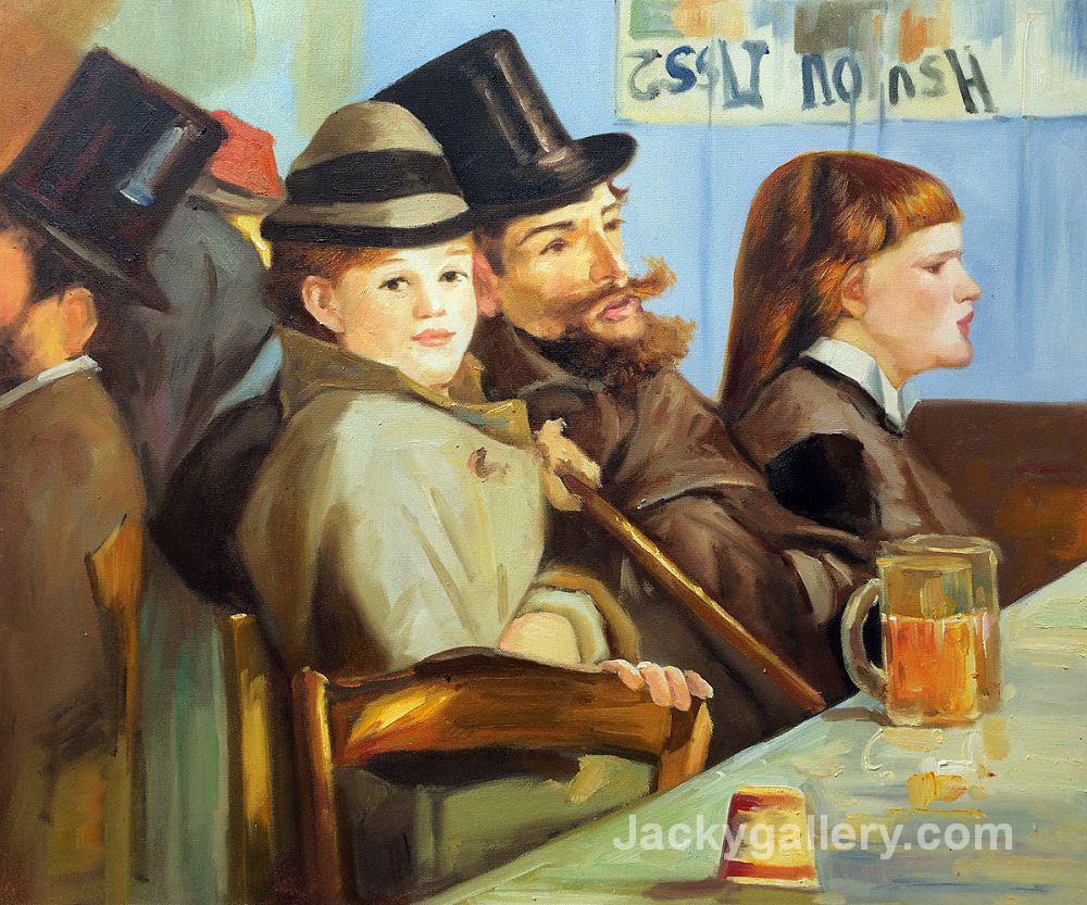 At The Cafe by Edouard Manet paintings reproduction - Click Image to Close
